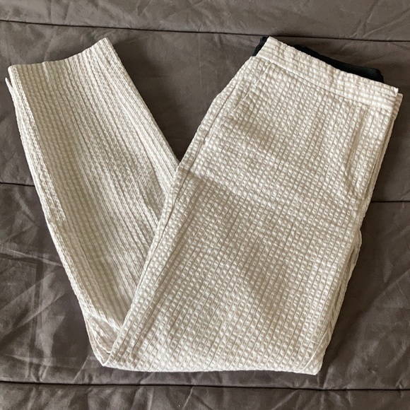 Zara Pants - Zara Seersucker Pinstripe Slacks